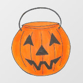 Trick or treat Pumpkin Jack o' Lantern Halloween Raamsticker (Vel)