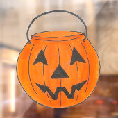 Trick or treat Pumpkin Jack o' Lantern Halloween Raamsticker (Vel 2)