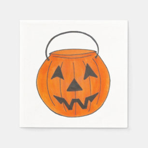 Trick or treat Pumpkin Jack o' Lantern Halloween Servetten