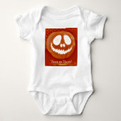 Trick or treat Pumpkin Jack-o'-Lantern Sleeper Romper (Voorkant)