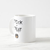 Trick or treat pumpkin koffiemok (Voorkant links)