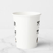 Trick or treat pumpkin papieren bekers (Rechts)