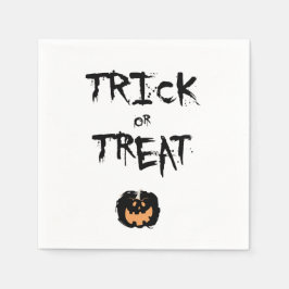 Trick or treat pumpkin servet