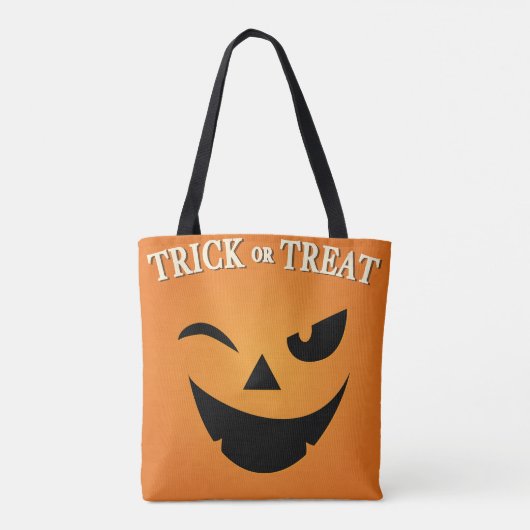 Trick or treat Pumpkin Tote Bag (Achterkant)