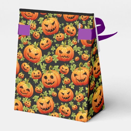 Trick or treat Pumpkins Bedankdoosjes (Achterkant)