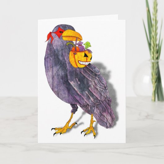 Trick or treat Raven Kaart (Voorkant)