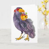 Trick or treat Raven Kaart (Gele Bloem)