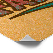 Trick or treat? | Retro Halloween pompoen Poster (Hoek)