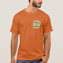 trick or treat retro label t-shirt