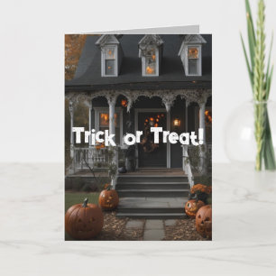 Trick or Treat Rijm Halloween Kaart