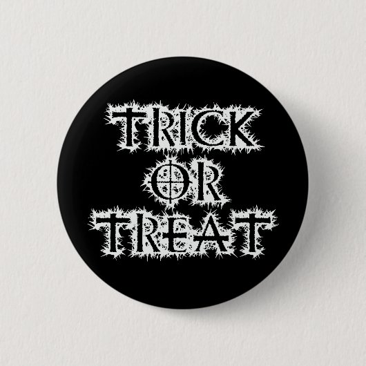 trick or treat ronde button 5,7 cm (Voorkant)