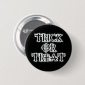 trick or treat ronde button 5,7 cm (Voorkant /achterkant)