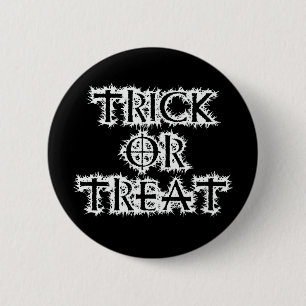 trick or treat ronde button 5,7 cm