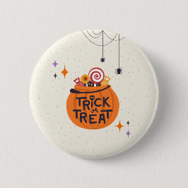 Trick or treat ronde button 5,7 cm