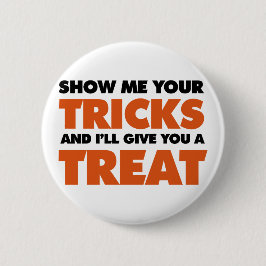 Trick or treat ronde button 5,7 cm