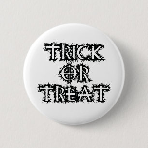 Trick or treat ronde button 5,7 cm