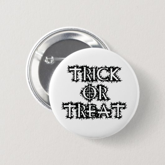 Trick or treat ronde button 5,7 cm (Voorkant /achterkant)