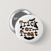 trick or treat ronde button 5,7 cm (Voorkant /achterkant)