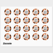 Trick or treat ronde sticker (Vel)