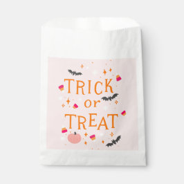 Trick or treat Roze Halloween Bedankzakje