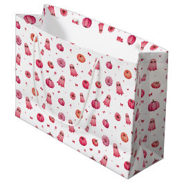 Trick or treat Roze Halloween pompoenen Groot Cadeauzakje