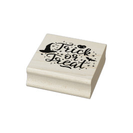 Trick or treat rubberstempel