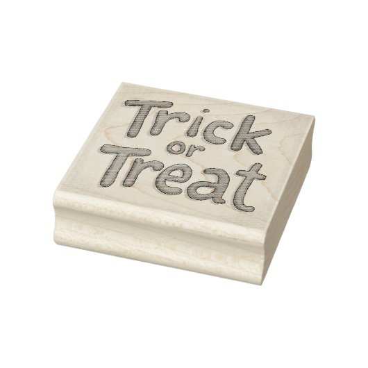 trick or treat rubberstempel (Stempel)