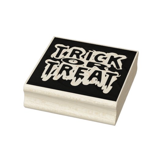 Trick or treat rubberstempel (Stempel)