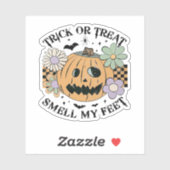 Trick or treat Ruik mijn Feet Sticker (Vel)