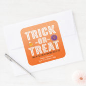 TRICK OR TREAT RUIK MIJN VOETEN Halloween Sticker (Envelop)