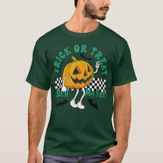 Trick or treat ruikt mijn Feet Gezegde Funny Halow T-shirt