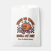 Trick or treat ruikt mijn voeten Halloween Bedankzakje (Voorkant)