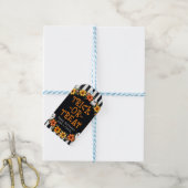 trick-or-treat - Rustic Ghost Floral Cadeaulabel (Met Touw)