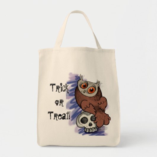 Trick or treat Scardy Owl~treat tas (Voorkant)