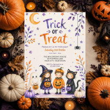 Trick or Treat Schattig Fun Geest Halloween Feest