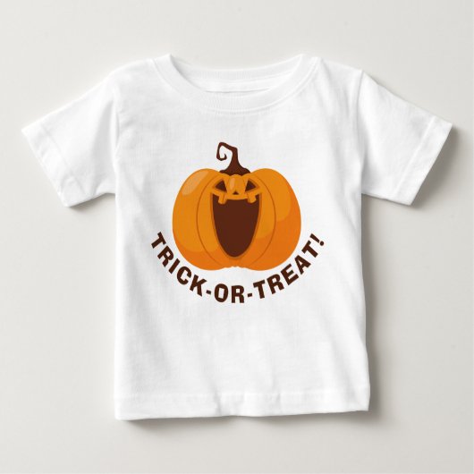 Trick or Treat Schattig Halloween Oranje Pompoen G (Voorkant)