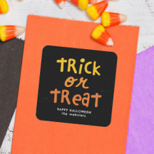 Trick or treat schattig leuk gepersonaliseerd Hall