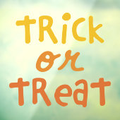 Trick or treat schattig leuk Halloween Raamsticker (Vel 3)