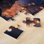 Trick or treat schattig meisje halloween legpuzzel (Zijkant)