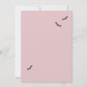 Trick or treat Schattige Ghost Girl Halloween Part Kaart (Achterkant)