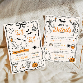 TRICK OR TREAT SCHATTIGE HALLOWEEN KAART