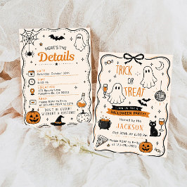 TRICK OR TREAT SCHATTIGE HALLOWEEN KAART