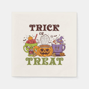 Trick or treat – Schattige Halloween koffiebrouwse Servet