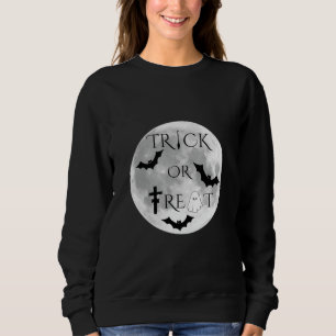 Trick or treat Schattige Halloween ontwerp Sweatsh Trui