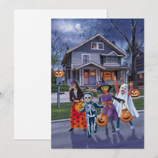 Trick or Treat Schattige Halloween Save The Date