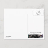 Trick or treat Schattige Halloween Vampier en Kat Briefkaart (Achterkant)