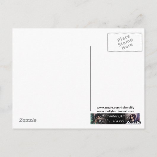 Trick or treat Schattige Halloween Vampier en Kat Briefkaart (Achterkant)