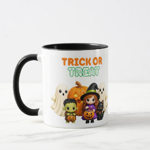 Trick or Treat – Schattige Halloween-vrienden Mok