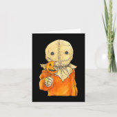 Trick or treat Schattige Schedel Halloween 2025 Ko Kaart (Voorkant)