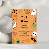 Trick or treat Schattigee geest Halloween 3e verja Kaart